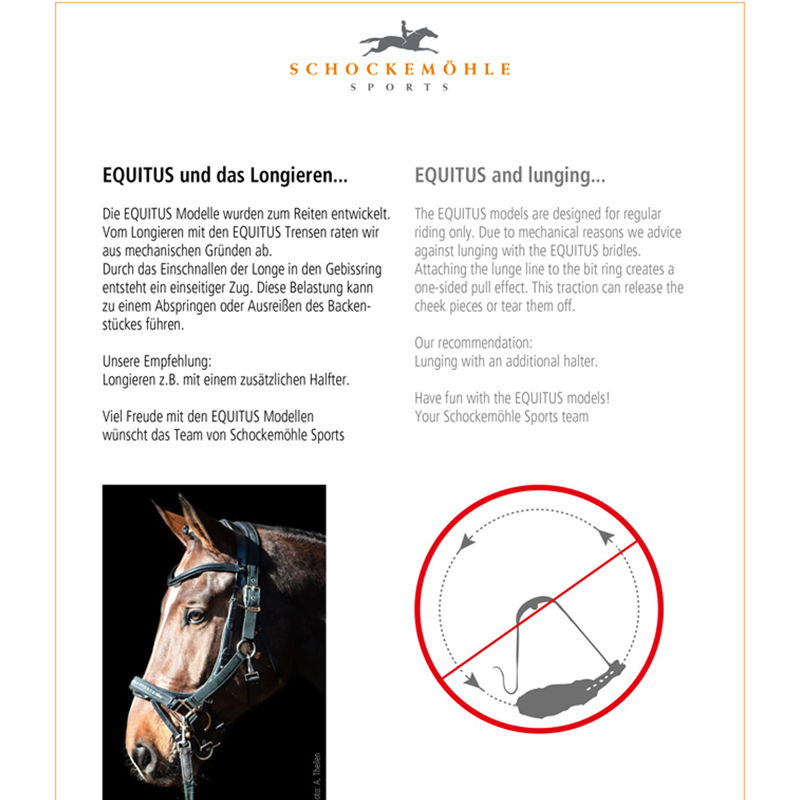 Schockemohle Equitus Omega Bridle - Black/Silver-5