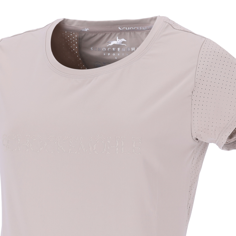 Schockemohle Ladies SPNina Style T-Shirt - Chalk-1