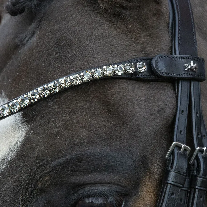 Schockemohle Milazzo Double Bridle - Black/Silver-1