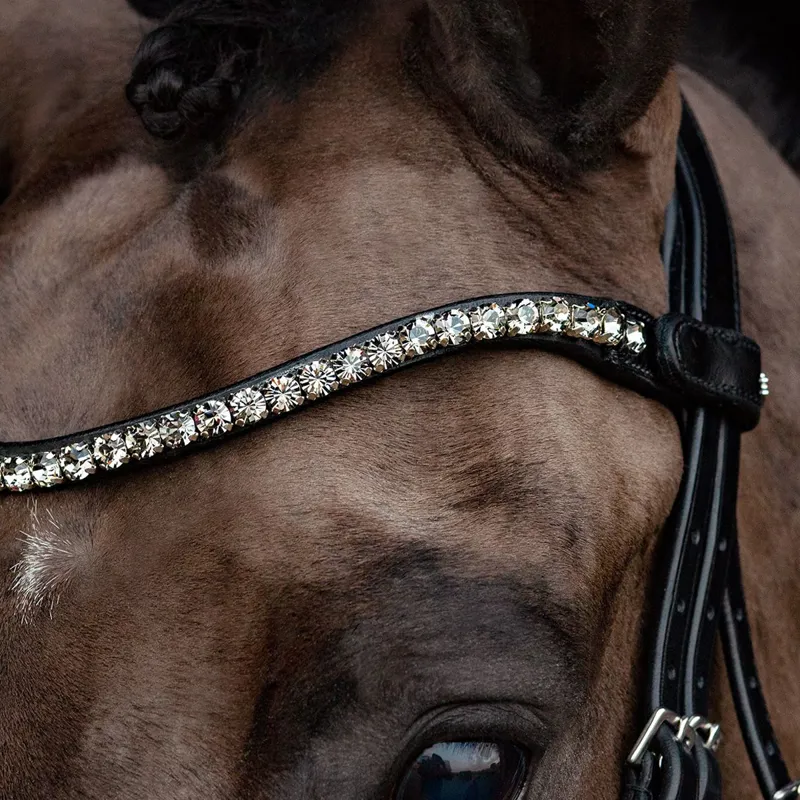 Schockemohle Siena Bridle - Black/Patent/Grey-2