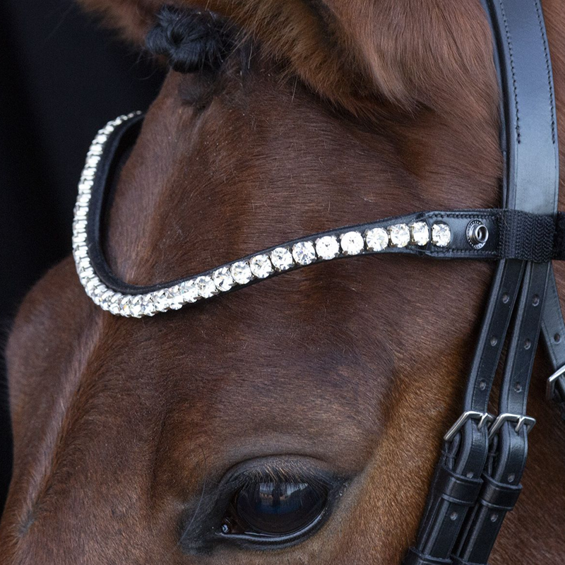 Schockemohle Siena Bridle - Black/Silver-2