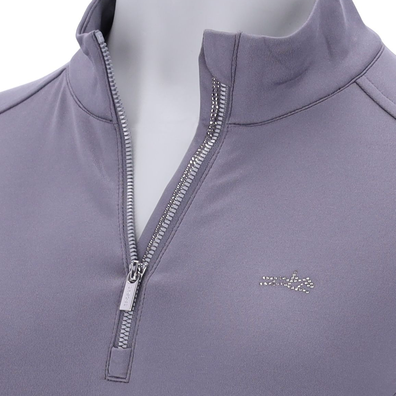 Schockemohle SPAyla Style Ladies Functional Training Shirt - Asphalt-2