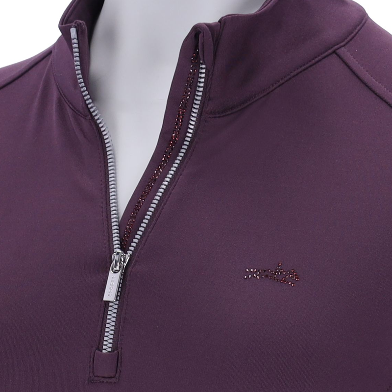 Schockemohle SPAyla Style Ladies Functional Training Shirt - Deep Mauve-6
