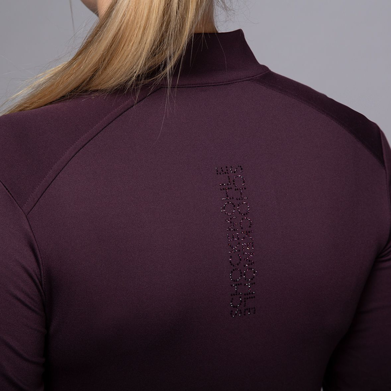 Schockemohle SPAyla Style Ladies Functional Training Shirt - Deep Mauve-5