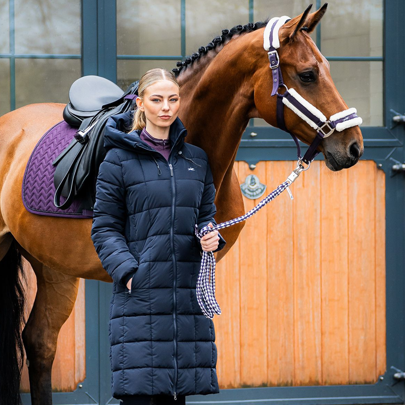 Schockemohle SPKyra Style Ladies Quilted Coat - Deep Night-4