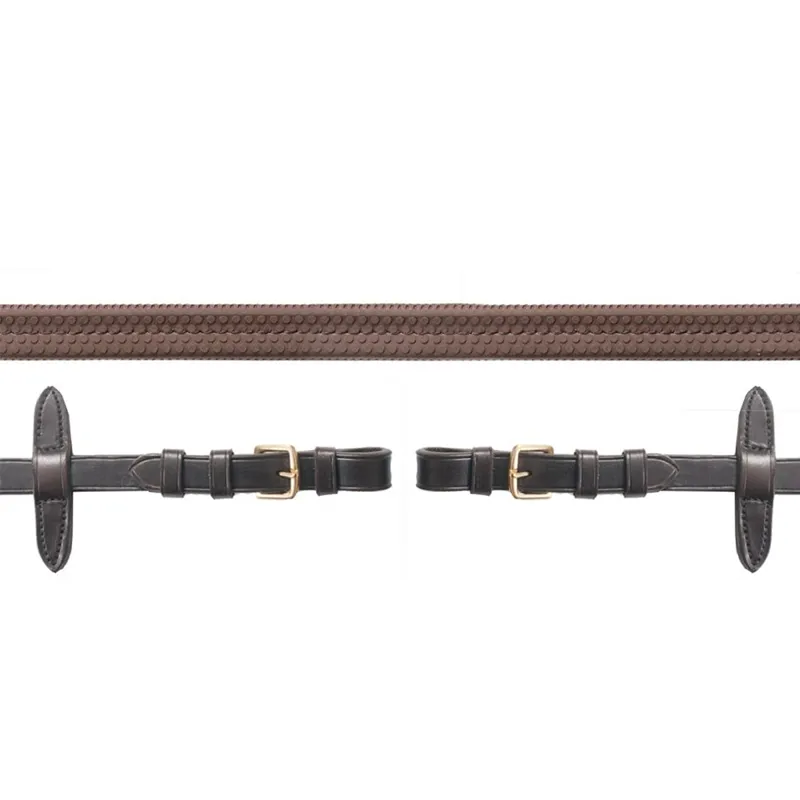 Schockemohle Sports Reins - Brown/Gold