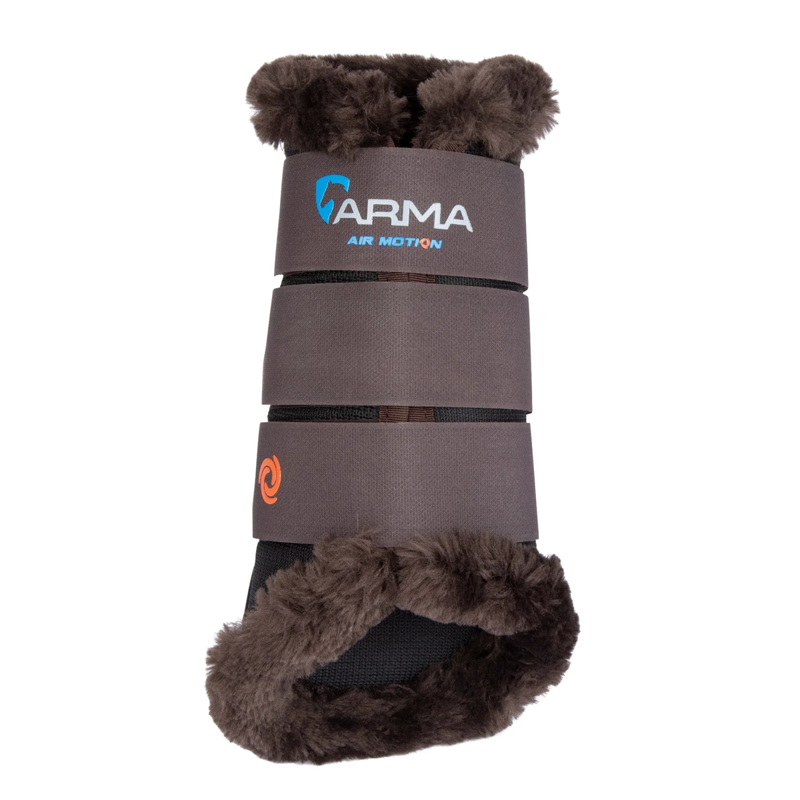 Shires ARMA Air Motion Supafleece Brushing Boots - Brown-1