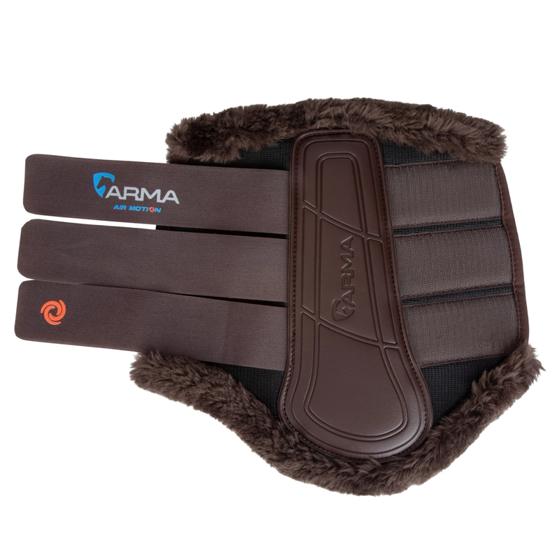 Shires ARMA Air Motion Supafleece Brushing Boots - Brown-3