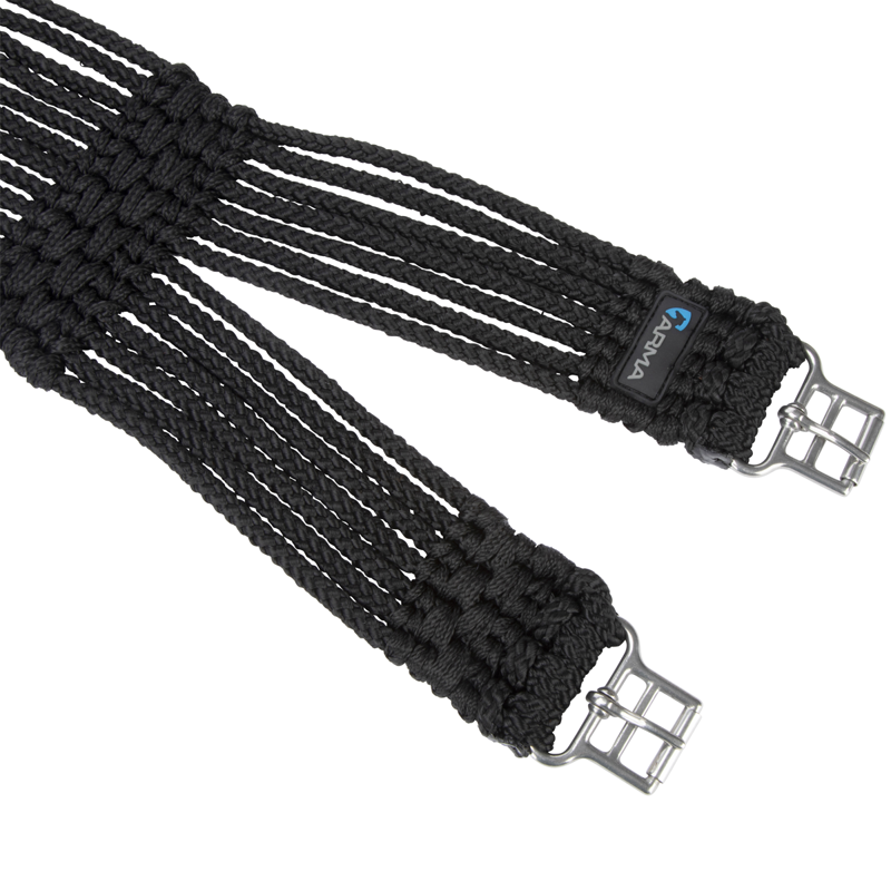 Shires ARMA Braided Girth - Black-1