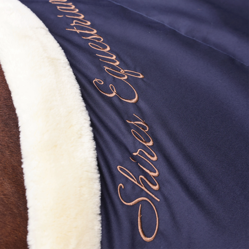 Shires Deluxe Stable Sheet - Navy-3