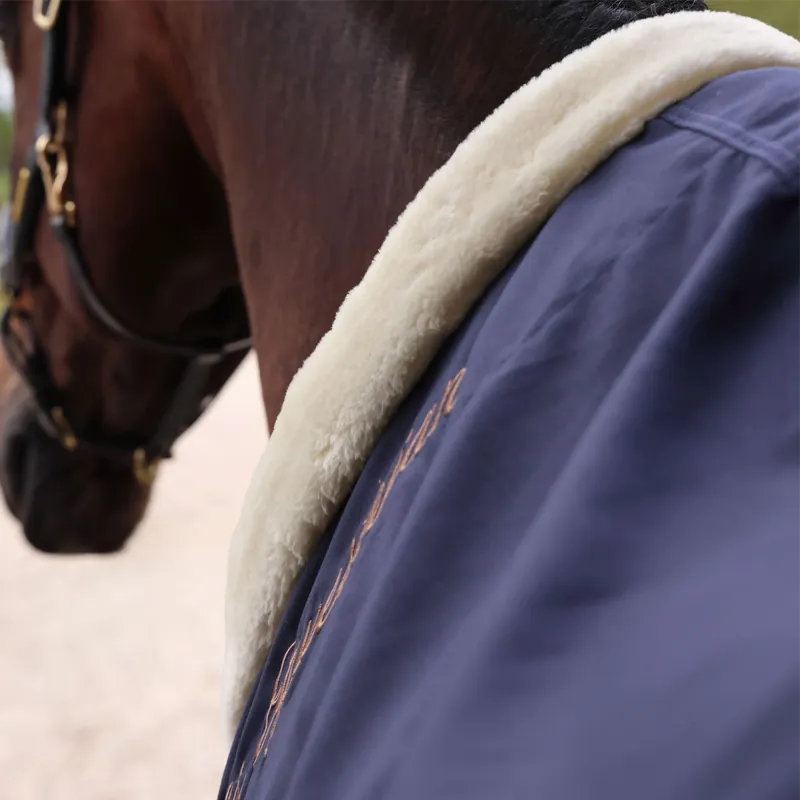 Shires Deluxe Stable Sheet - Navy-1