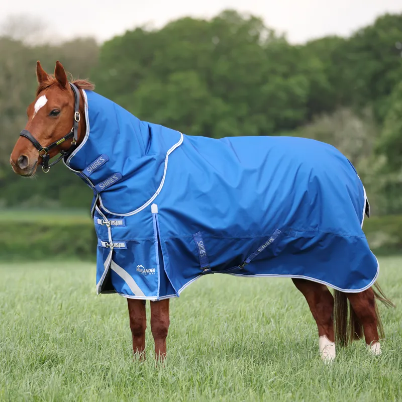 Shires Highlander Original 200 Turnout Rug and Neck - Blue