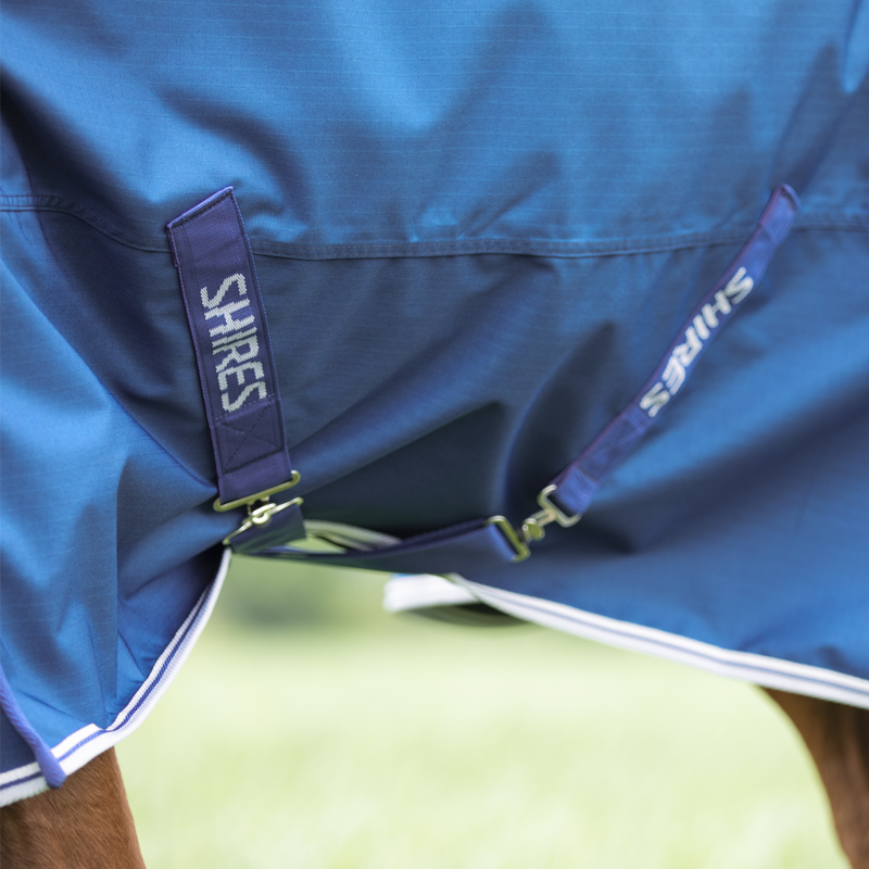 Shires Highlander Original 200 Turnout Rug and Neck - Blue-6