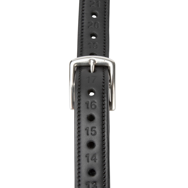 Shires Velociti Lusso Non Stretch Stirrup Leathers - Black-2