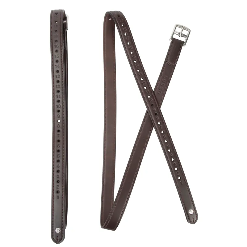 Shires Velociti Lusso Non Stretch Stirrup Leathers - Havana