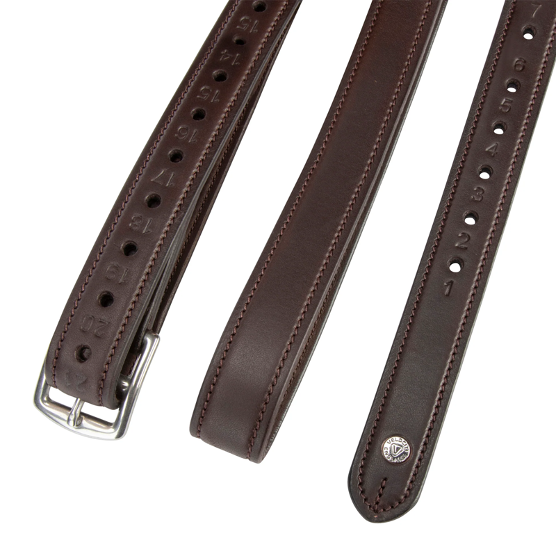 Shires Velociti Lusso Non Stretch Stirrup Leathers - Havana-1