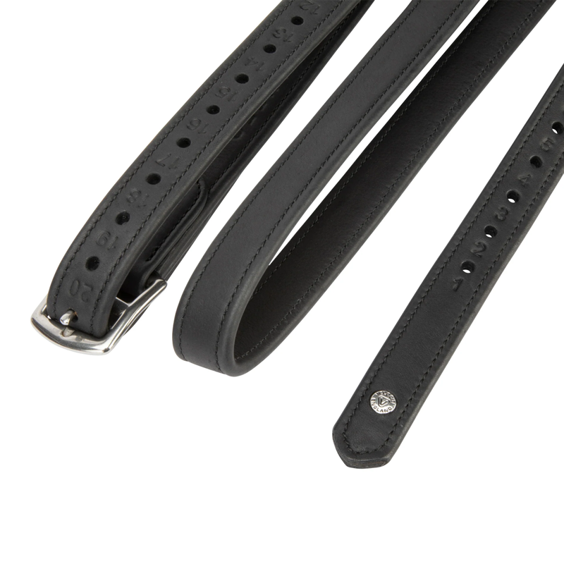 Shires Velociti Lusso Wrapped Stirrup Leathers - Black-1