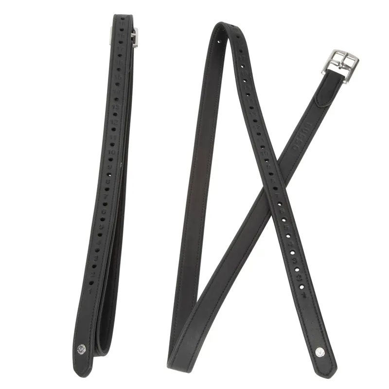 Shires Velociti Lusso Wrapped Stirrup Leathers - Black