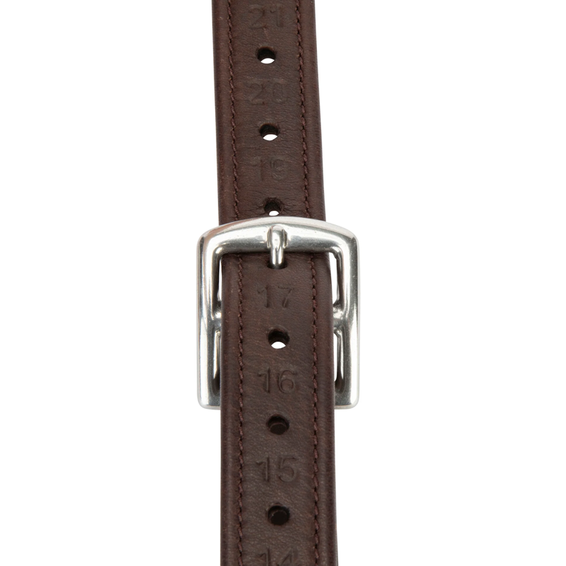 Shires Velociti Lusso Wrapped Stirrup Leathers - Havana-3