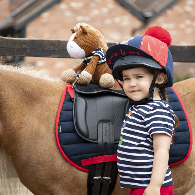 Shires Winnie and Me Saddle Pad - Navy-7