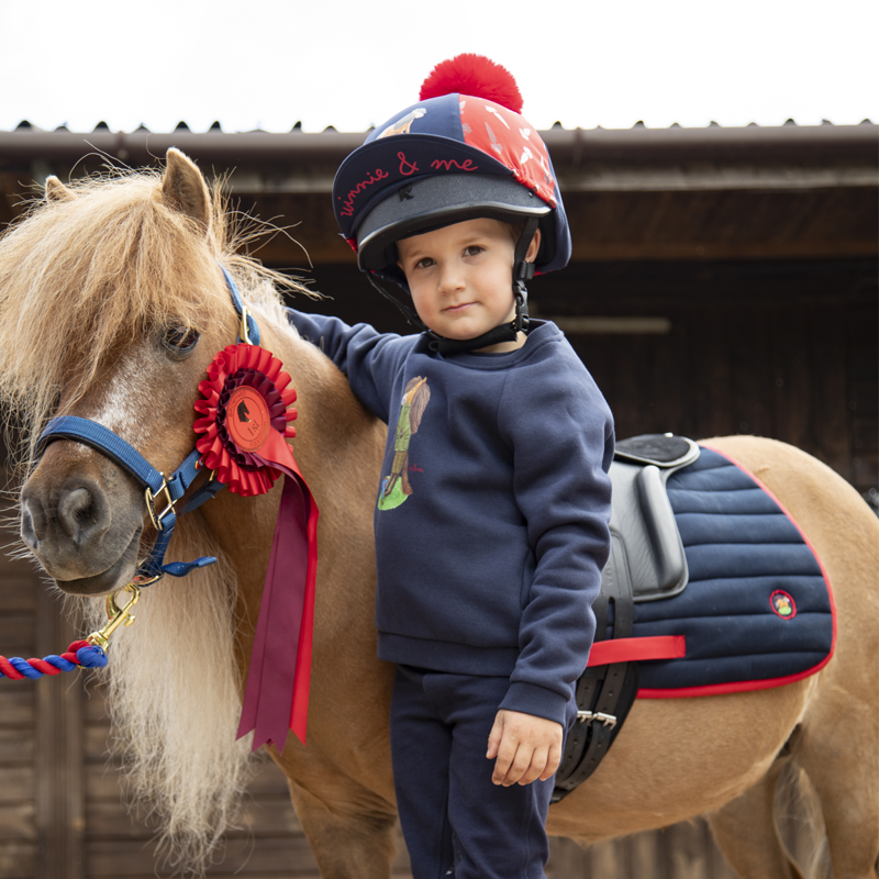 Shires Winnie and Me Saddle Pad - Navy-6