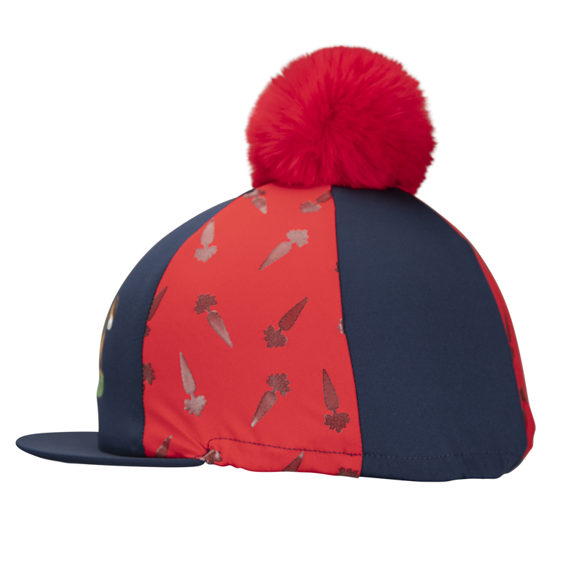 Shires Winnie and Me Hat Silk - Navy/Red-2