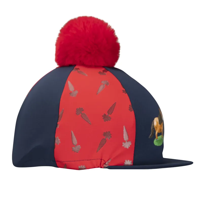 Shires Winnie and Me Hat Silk - Navy/Red