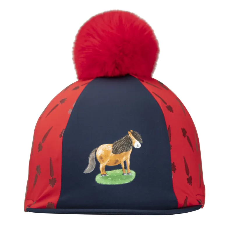 Shires Winnie and Me Hat Silk - Navy/Red-1