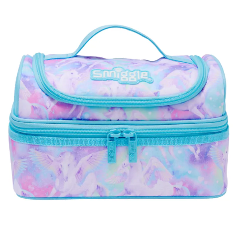 Smiggle Freestyle Double Decker Lunchbox - Pastel