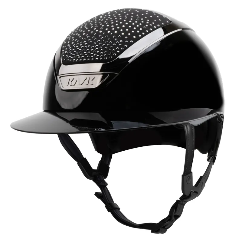 Kask Star Lady Pure Shine Anima Crystals Waterfence - Black/Black/Diamond