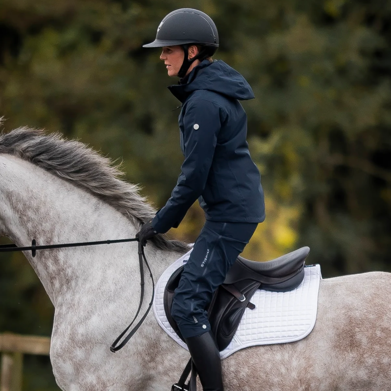 Stierna Rain Pants Short - Midnight Navy-3