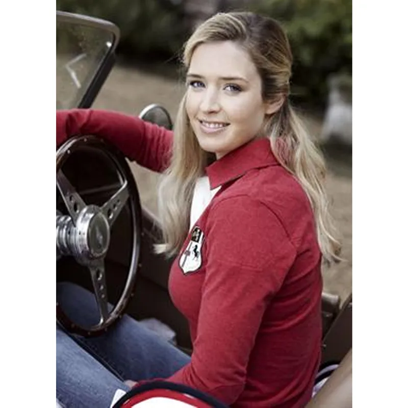 Kingsland Ladies Sudbury Hill Long Sleeve Polo - Red-1