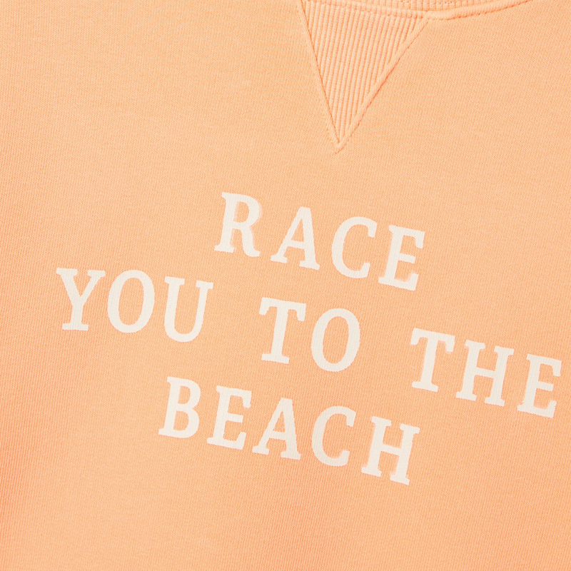 Joules Kids Sundaze Sweatshirt - Salmon Orange-4