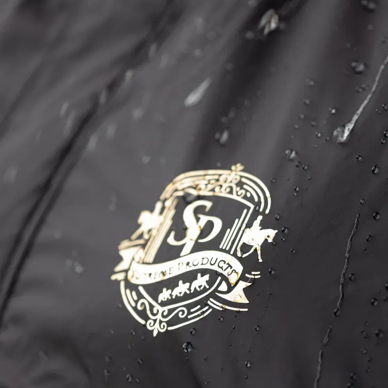 Supreme Products Active Junior Show Rider Rain Cape - Black/Gold-3