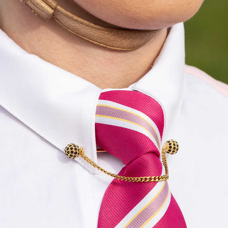 Supreme Products Glitz and Glam Collar Pin - Gold/Black