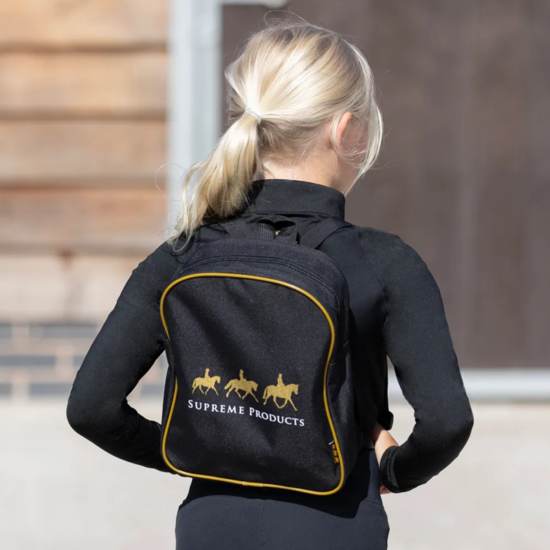 Supreme Products Pampered Pony Grooming Rucksack - Black/Gold-1