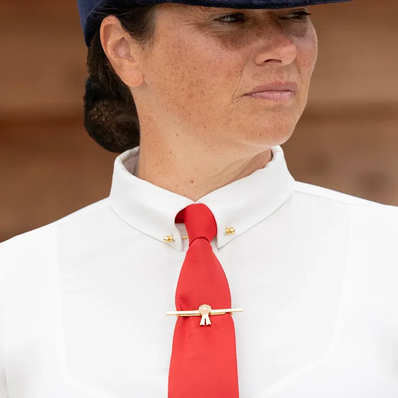 Supreme Products Royal Rosette Tie Pin - Gold-1