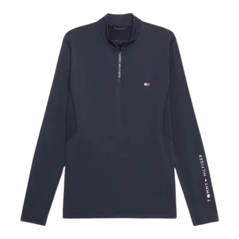 Tommy Hilfiger Men's 1/4 Zip Thermo Shirt - Dark Ash