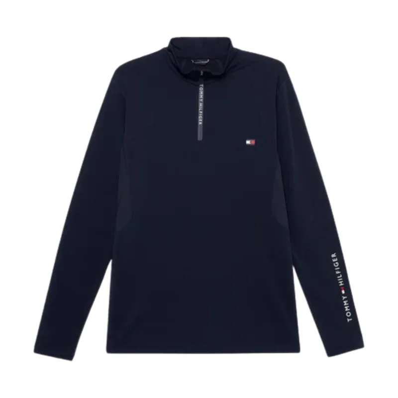 Tommy Hilfiger Men's 1/4 Zip Thermo Shirt - Desert Sky
