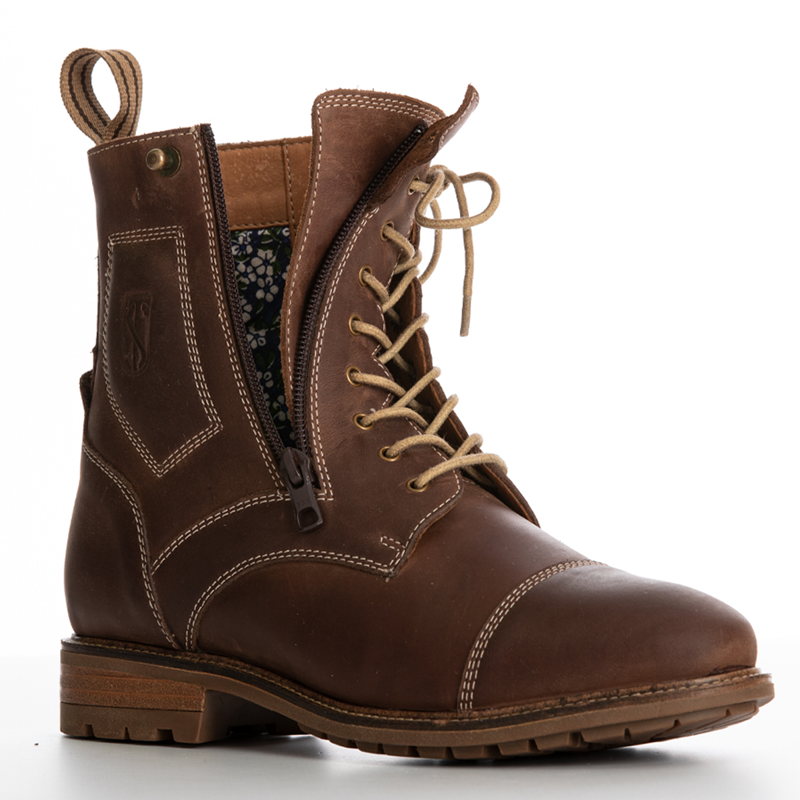 Tredstep Ireland Spirit Side Zip Country Boots - Mahogany-2