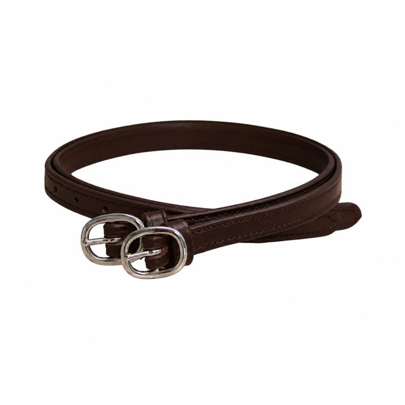 Mackey Leather Spur Straps - Brown