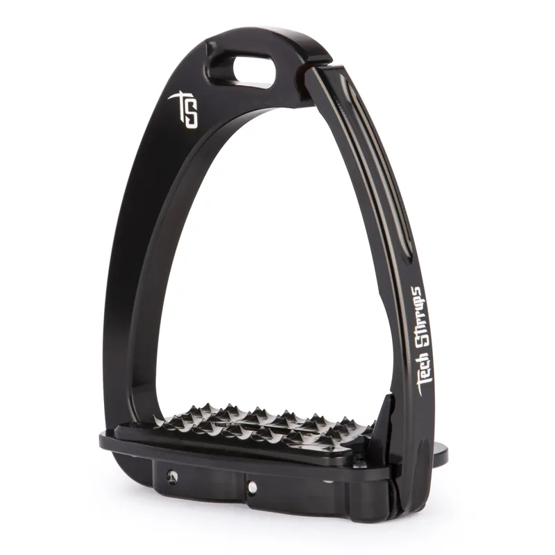 Tech Venice Sloped M Medium Safety Stirrups - Black/Black