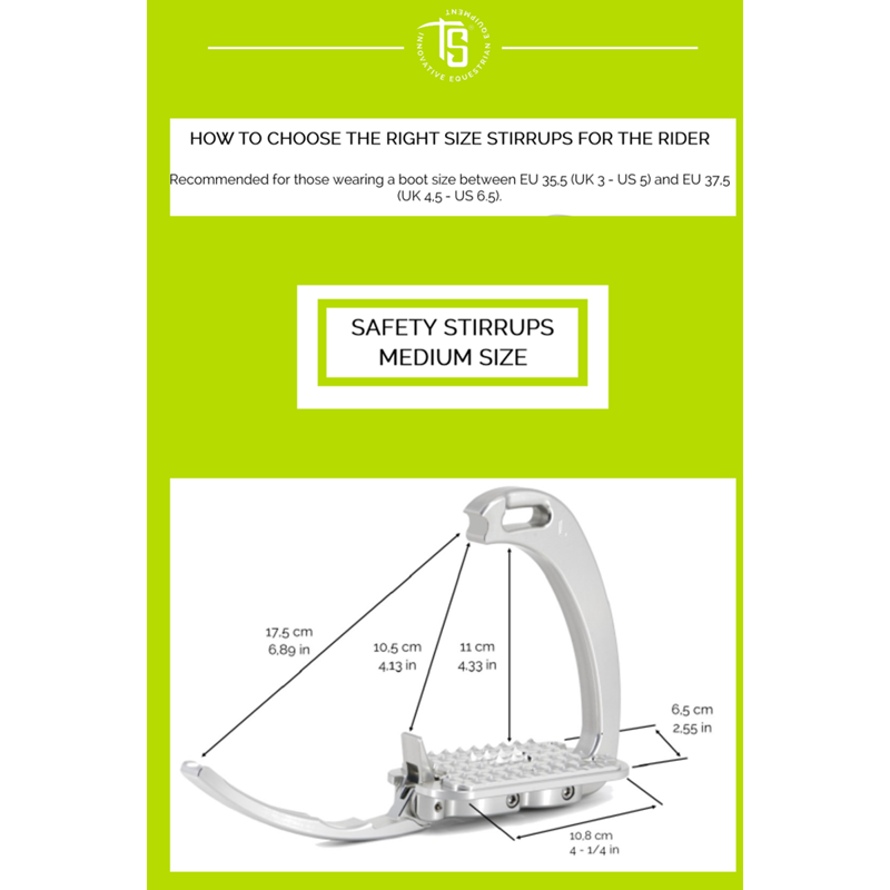 Tech Venice Sloped M Medium Safety Stirrups - Rose Gold-2