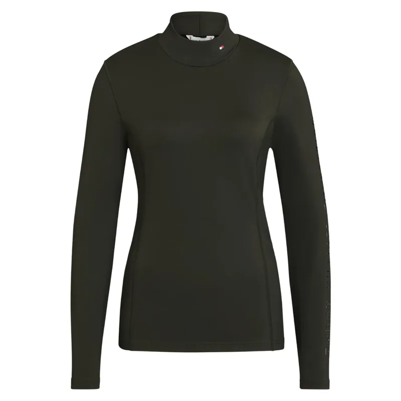 Tommy Hilfiger Ava High Neck Base Layer - Pine-3