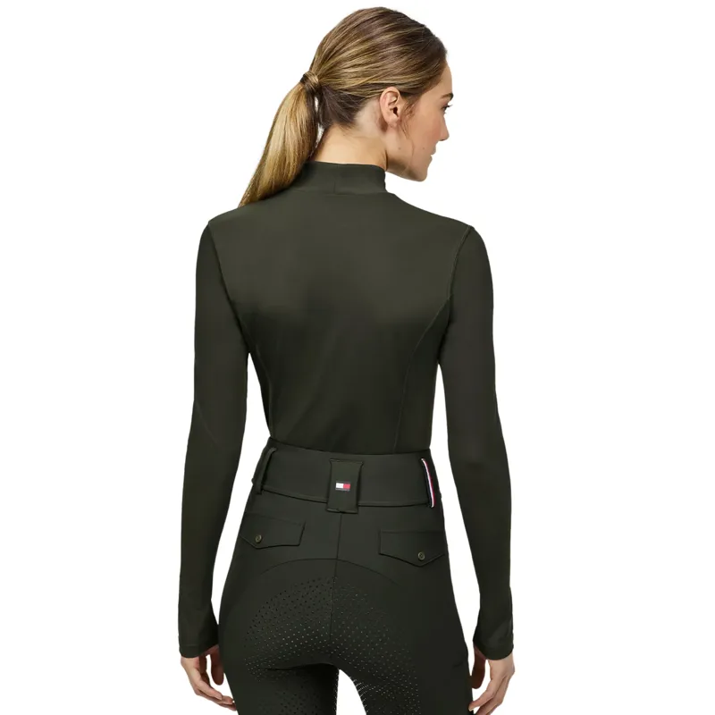 Tommy Hilfiger Ava High Neck Base Layer - Pine-2