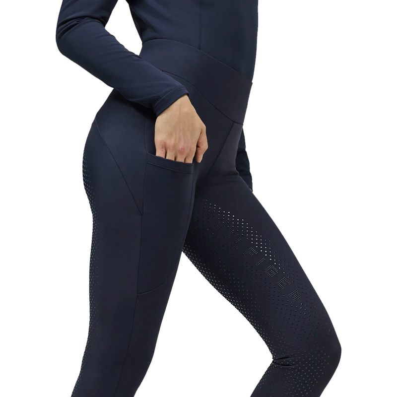 Tommy Hilfiger Elmira All-Year Rhinestone Full Grip Leggings - Desert Sky-3