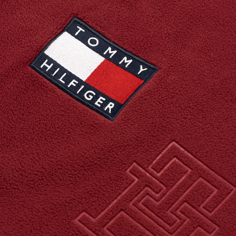 Tommy Hilfiger Oxford Fleece Rug - Rouge-3