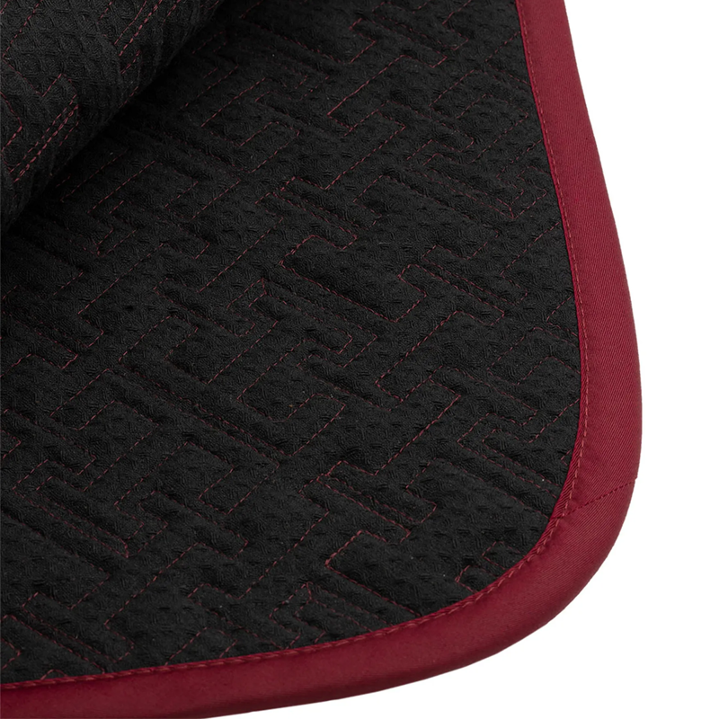 Tommy Hilfiger Oxford Jump Saddlepad - Rouge - Full -2