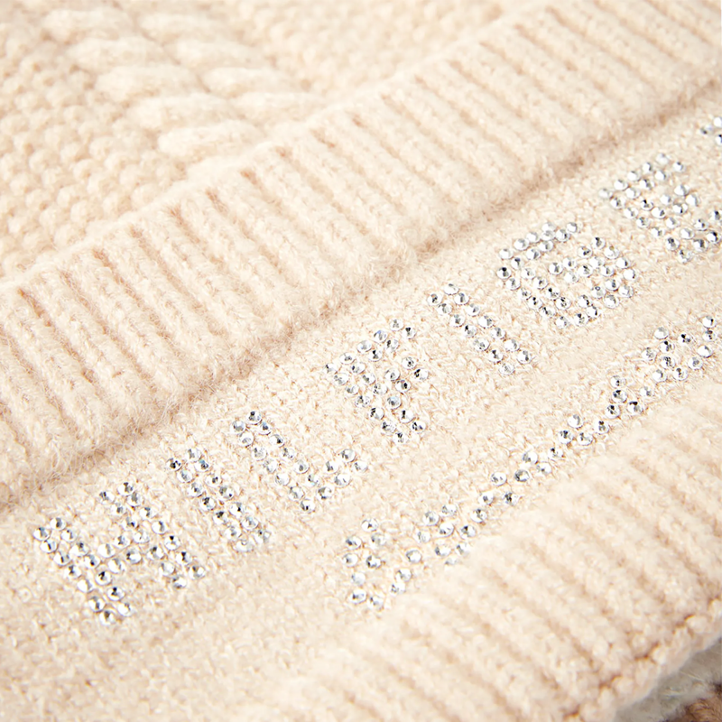 Tommy Hilfiger Perry Pom Pom Beanie - Taupe-2