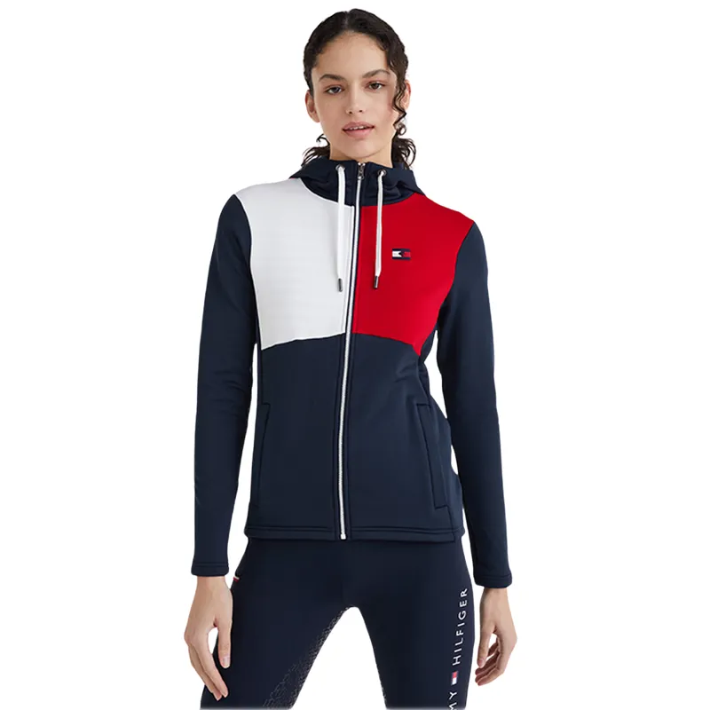 Tommy Hilfiger Training Colourblock Zip Hoodie - Desert Sky
